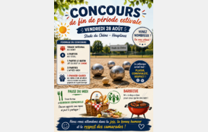 Concours de fin de période estivale au Chêne Houpline