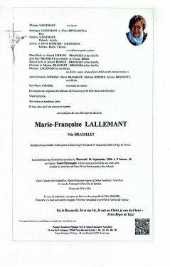 deces de la maman de Fred LALLEMANT