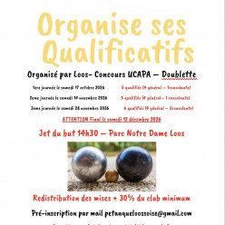 concours UCAPA. Qualificatif doublette loossoise 2 éme journée